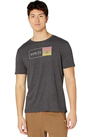 Hurley Męska koszulka Evd Sunbox, Black Heather, XXL, , XXL