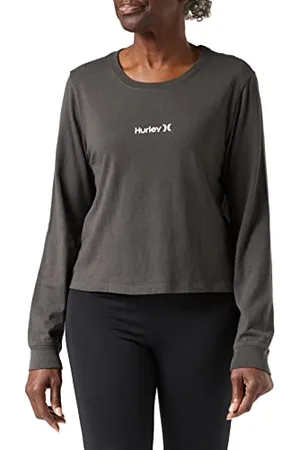 Hurley Damska koszulka OAO Smalls z długim rękawem, szarobrązowa (Simply Taupe), S