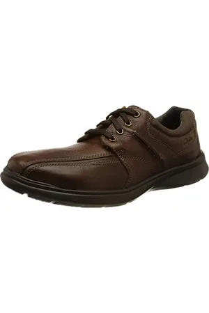 Clarks Cotrell Walk, męska tkanina Oxford, tytoń, 44 EU