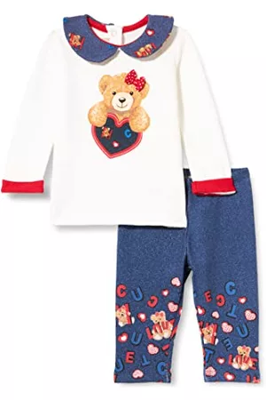 chicco Zestaw dla niemowląt i dziewczynek 2 szt. bluza + legginsy, wielokolorowe, 12-18 miesięcy