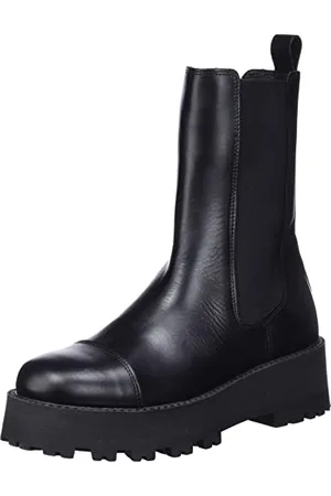 SELECTED Damskie buty SLFCORA Toe Cap Boot B NOOS skórzane, czarne, 40 EU, , 40 EU
