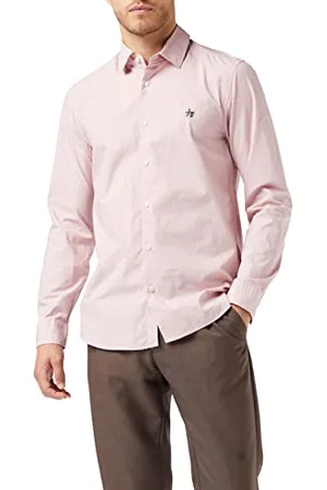 Ted Baker Męska koszula MMA-FONIK-LS Poplin Guzik do koszuli, , 5 (UKXL)