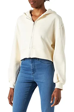 Urban classics Damska bluza z krótkim rękawem, oversize, z zamkiem błyskawicznym, , 3XL