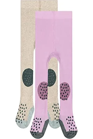 Camano Unisex Baby Online ca-Soft Organic Crawling ABS Tights 2-pak skarpet, , 74/80