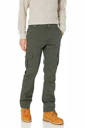 Dickies Męskie spodnie robocze Duck Cargo, Stonewash Oliwkowy Zielony, 44W / 32L