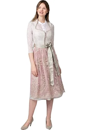Stockerpoint Damska sukienka Dirndl Livinia na specjalne okazje, szarobrązowa, standardowa