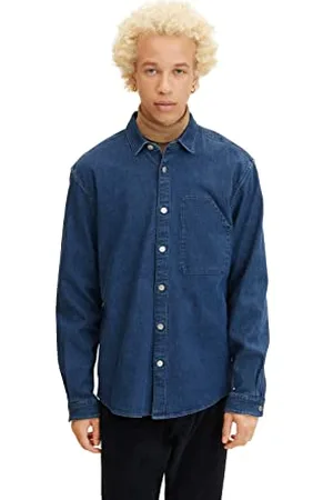 TOM TAILOR Męskie koszula jeansowa 1032379, , S