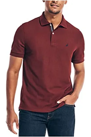Nautica Męska koszulka polo Solid Anchor Deck Classic Fit, , L