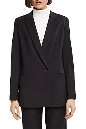 Esprit Damski 102EO1G310 blezer, 001/BLACK, 38 (DE)