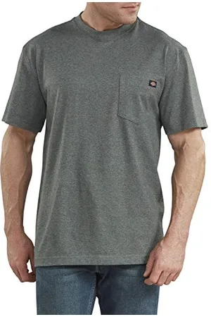 Dickies Koszulka męska z krótkim rękawem Heavyweight Heathered Crew Neck Tee, Hunter Green Heather, XL