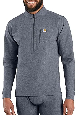 Carhartt Męska warstwa wierzchnia Base Force Heavyweight Quarter-Zip, Navy Heather, 3XL