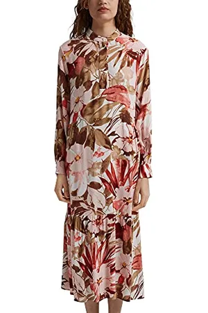 ESPRIT Collection Sukienka midi z nadrukiem i LENZING™ ECOVERO™, , 38