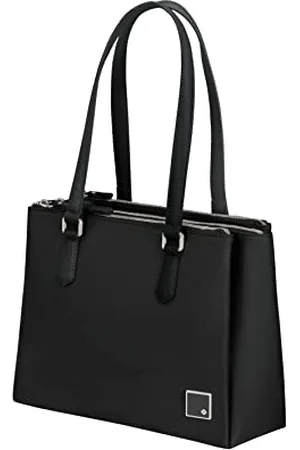 Samsonite Essentially Karissa - torba na ramię z 3 przegródkami, 34 cm, czarna (czarna), , Torby kurierskie