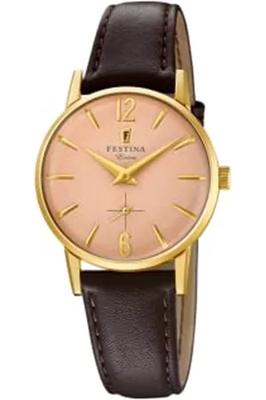 Festina Damski analogowy klasyczny zegarek kwarcowy ze skórzanym paskiem F20255/2, , pasek