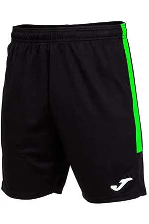 Joma Męski Eco Championship Bermuda, czarny/neonowo-zielony, S