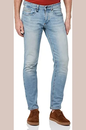 Camel Active Męskie Dżinsy Slim Fit Madison Jeans, Blau - Grün , 33W / 36L