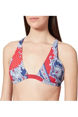 Seafolly Damska bandana Bay Wrap Front Tri Bikini Top, , 65B