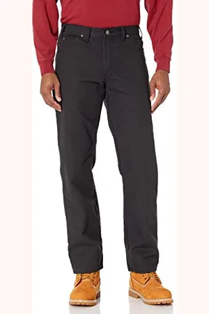 Dickies Kacze jeansy dla mężczyzn, Relaxed Fit, duże, Rinsed Black, 32W x 30L