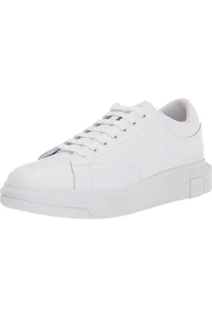 Armani Exchange Venice with Embossed Logo on Platform Sole Sneaker, OP.White, 41,5 EU