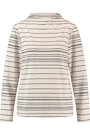 Taifun Damski 171004-16119 t-shirt, wzór offwhite 36