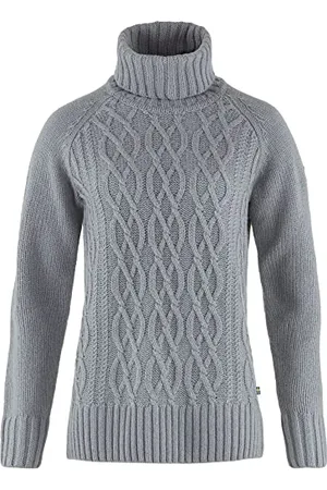 Fjällräven Damski Övik Kabel Knit Roller Neck W sweter, , XS, , XS