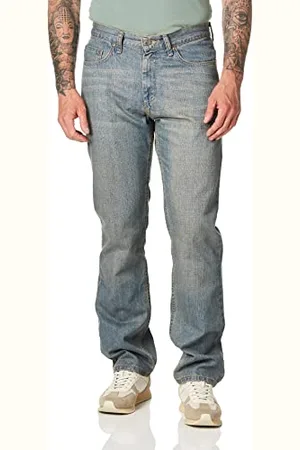 Lee Męskie dżinsy Premium Select Relaxed-Fit z prostymi nogawkami, Wygasłe światło, 34W / 30L