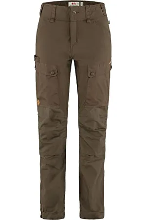 Fjällräven Damskie spodnie Forest Hybrid Trousers W, ciemnooliwkowa zieleń, 40, , 40