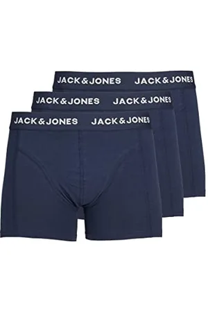 JACK & JONES Bokserki męskie, 3 sztuki, Blue Nights, XXL