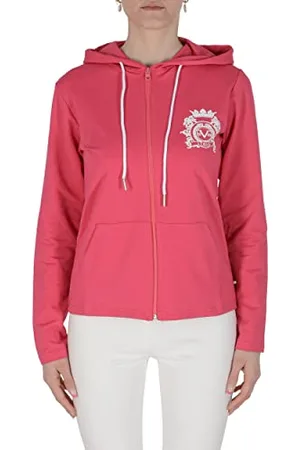 19V69 Italia Damska bluza z kapturem Eleana Hoodie fuksja, XL (opakowanie 20 sztuk), , XL