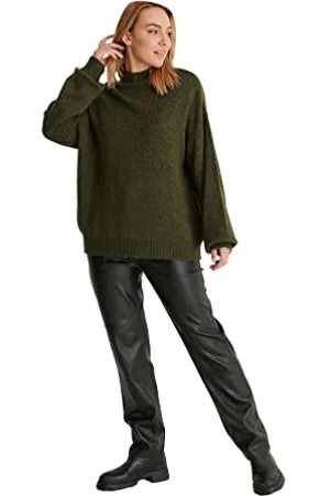 NA-KD Damski sweter z dzianiny z wysokim dekoltem, , XS