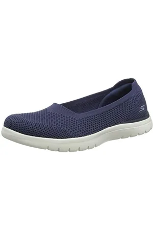 Skechers Damskie czółenka Go Flex Wonderous, Granatowe wykończenie tekstylne, 39.5 EU
