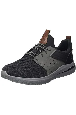 Skechers Delson 3.0 Cicada, męskie elastyczne figi koronkowe, , 39,5 EU, , 39.5 EU szerokie