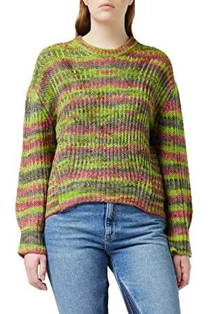 JACK & JONES Damski sweter z dzianiny Jxsimone Space Dye Crew Neck Knit Noos, , XS