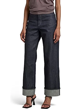 G-Star RAW Damskie dżinsy Stray Ultra High Straight Selvedge, niebieskie (raw Denim B454-001), 29 W / 34 L, , 29W / 34L