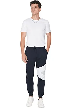 Trendyol Męskie spodnie dresowe TMNSS20EA0022, granatowe, L, , L