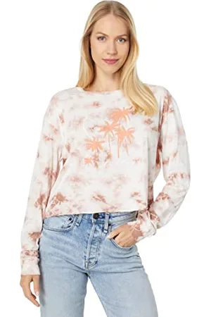 Hurley Damska koszulka Taryn Washed Cropped Boyfriend Ls, Iced Coffee, M, , M