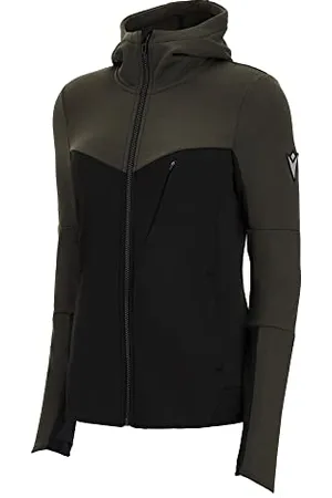 macron Damska bluza Athleisure Fcc Mazyr Woman 3D Fzip z kapturem Milgrn/Blk Wmn, zielono-czarna, M, , M