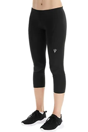 macron Damskie spodnie Run FCB Vikki 7/8 Heavy Stretch Wmn Blk legginsy, czarne, S, , S