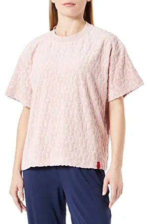 HUGO BOSS Boss Damska koszulka frotte z długim rękawem, jasny/pastelowy różowy 687, XL