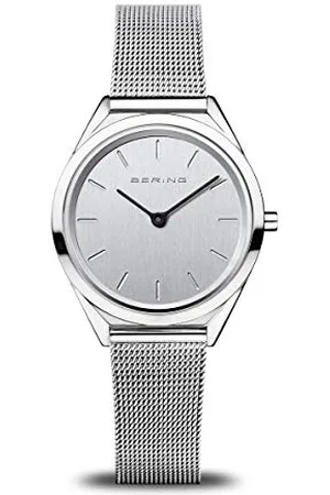 Bering Zegarek unisex z mechanizmem kwarcowym - kolekcja Ultra Slim ze stalą nierdzewną i szafirowym kryształem 17031-000