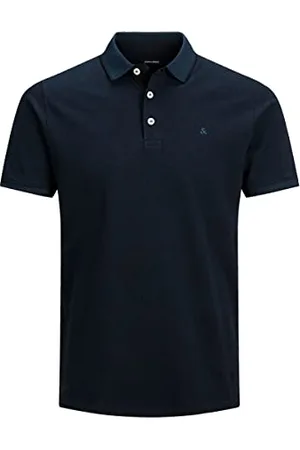 JACK & JONES Polo koszulka mêska Regular Fit JJEPAULOS jednokolorowa letnia koszula krótki rêkaw bawe³na du¿y rozmiar, Colours: , Size:6XL