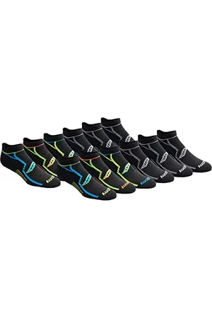 Saucony Męskie wielopak Bolt Performance Comfort Fit No-Show Skarpety do biegania (12 sztuk), , L