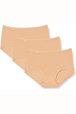 Sloggi Damski 24/7 Cotton Midi C3P Slip, szczotka, 38