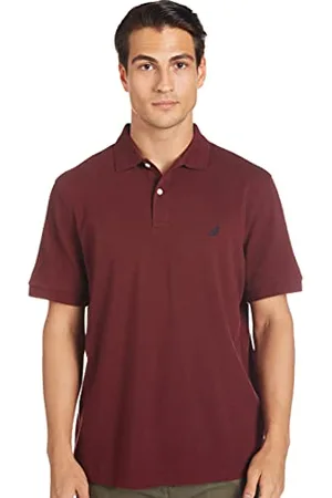 Nautica Męska koszulka polo z krótkim rękawem bawełna Pique, XL
