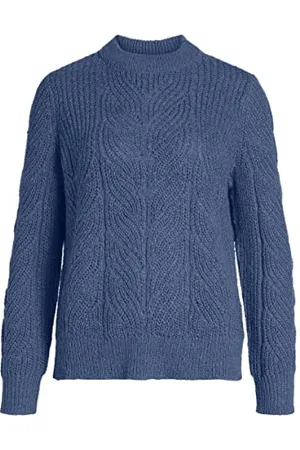 Object Damski sweter z dzianiny z długim rękawem, , L