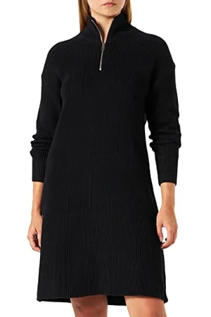 JACK & JONES JACK&JONES damska sukienka JXSANDRA Twist z suwakiem do połowy długości, czarna, XS, , XS