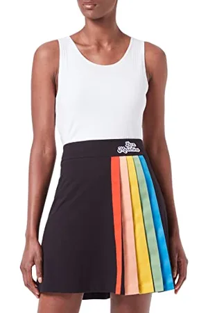 Moschino Tęczowe Wstążki i Bubble Logo Spódnica Damska, , 44
