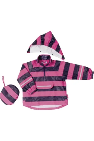Playshoes Unisex dziecięce ponczo przeciwdeszczowe w paski, płaszcz przeciwdeszczowy, , 92 cm
