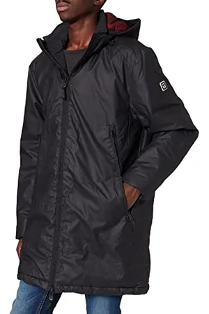 Timezone Męska Attachable Hood Long Jacket 1, , L
