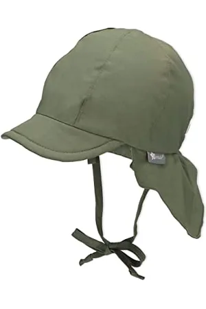 Sterntaler Unisex dziecięca czapka z daszkiem z ochroną karku, z tasiemkami do wiązania i wkładanymi nausznikami, kapelusz przeciwsłoneczny, , 43
